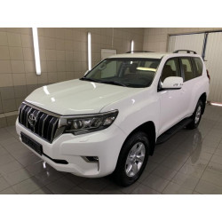 Купити Рейлінги турецька дизайн (Чорні, 2 шт) металеві ніжки для Toyota Land Cruiser Prado 150