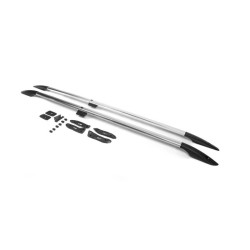 Купити Рейлінги турецька дизайн (Хром, 2 шт) металеві ніжки для Toyota Land Cruiser 200