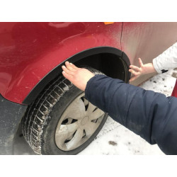 Купить Накладки на арки (6 шт, черные) Черная нержавейка для Volkswagen T5 Transporter 2003-2010 гг