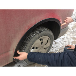 Купить Накладки на арки (6 шт, черные) Черная нержавейка для Volkswagen T5 Transporter 2003-2010 гг