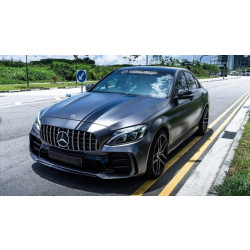 Купить Комплект обвесов с полным задним бампером (дизайн Black Mamba C63GT) для Mercedes C-сlass W205 2014-2021 гг