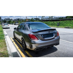 Купить Комплект обвесов с полным задним бампером (дизайн Black Mamba C63GT) для Mercedes C-сlass W205 2014-2021 гг