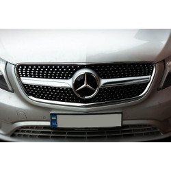 Купить Передняя решетка Diamond (2014-2023 для Vito W447) для Mercedes Vito/V-class W447 2014- гг