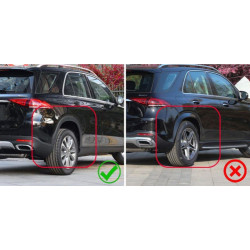 Купити Бризковики Premium (не пофарбовані розширювачі арок, модель без підніжок, 4 шт) для Mercedes GLE W167