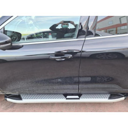 Купить Боковые пороги Mevsim Grey (2 шт., алюминий) для Ford Kuga/Escape 2019- рр