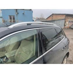 Купити Оригінальні рейлінги V1 (2 шт, нержавіюча сталь) для Volkswagen Touareg 2010-2018 рр