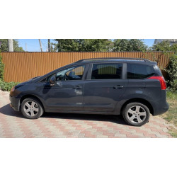 Купити Рейлінги OmsaLine Solid (2 шт, чорні) для Peugeot 5008 2009-2016рр