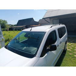 Купити Рейлінги OmsaLine Solid (2 шт, чорні) Коротка база для Toyota Proace City