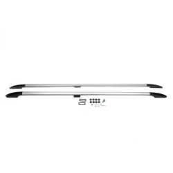 Купити Рейлінги OmsaLine Solid (2 шт, сірі) довга база для Ford Custom 2013-2022 рр