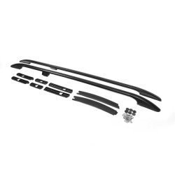 Купить Рейлинги OmsaLine Solid (2 шт, черные) Длинная база для Ford Connect 2014-2021 гг