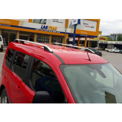 Купити Рейлінги OmsaLine Elegance (2 шт, сірі) Коротка база для Ford Connect 2014-2021 рр