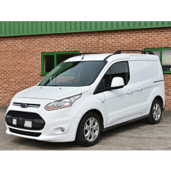 Купити Рейлінги OmsaLine Elegance (2 шт, чорні) Коротка база для Ford Connect 2014-2021 рр