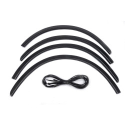 Купити Накладки на арки (4 шт, чорні) ABS пластик для Renault Sandero 2007-2013 рр