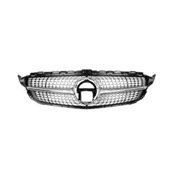 Купити Передня решітка Diamond Silver (для Avantgarde/AMG-Line/C43 AMG) 2018-2025, без камери для Mercedes C-сlass W205 рр