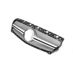 Купити Передня решітка AMG Silver (2012-2015) для Mercedes A-сlass W176 рр