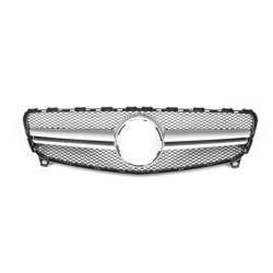 Купити Передня решітка AMG Silver (2015-2018) для Mercedes A-сlass W176 рр