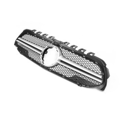 Купити Передня решітка AMG Silver (для 2018-2022) для Mercedes A-сlass W177 2018- рр