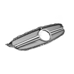 Купити Передня решітка AMG Silver (для Avantgarde/AMG-Line/C43 AMG) 2018-2025, без камери для Mercedes C-сlass W205 рр