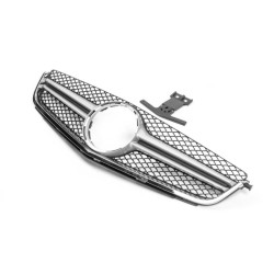 Купити Передня решітка AMG Silver (для C63) 2012-2015 для Mercedes C-class W204 рр