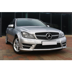 Купити Передня решітка Diamond Silver (для C63) 2007-2011 для Mercedes C-class W204 рр