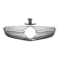 Купити Передня решітка Diamond Silver (для C63) 2012-2015 для Mercedes C-class W204 рр