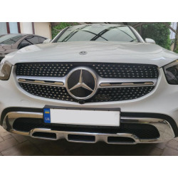 Купить Передняя решетка Diamond Silver (2020-2025) для Mercedes GLC coupe C253