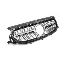 Купити Передня решітка Diamond Silver Без місця під камеру для Mercedes GLA H247 2020- рр