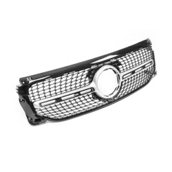 Купить Передняя решетка Diamond Silver С местом под камеру для Mercedes GLB X247 2019- рр