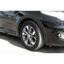 Купити Накладки на арки (8 шт, чорні) SW, ABS - пластик для Renault Megane III 2009-2016 рр