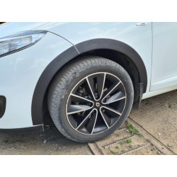 Купити Накладки на арки (8 шт, чорні) SW, ABS - пластик для Renault Megane III 2009-2016 рр