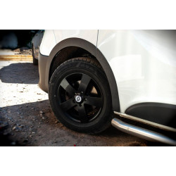 Купити Накладки на арки (6 шт, чорні, ABS) для Nissan NV300/Primastar 2016-рр