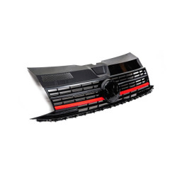 Купить Передняя решетка с красной полоской (под эмблему) для Volkswagen T6