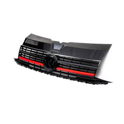 Купить Передняя решетка с красной полоской (под эмблему) для Volkswagen T6