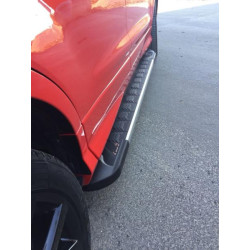 Купить Боковые пороги RedLine V1 (2 шт., алюминий) С черной листвой на дверях для Ford Kuga/Escape 2013-2019 гг