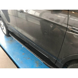 Купить Боковые пороги Bosphorus Grey (2 шт., алюминий) С окрашенной листвой на дверях для Ford Kuga/Escape 2013-2019 гг