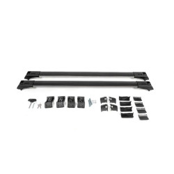 Купить Багажник (поперечины) на обычные рейлинги Skybar V1 (2 шт) до 110 см, Черный для Volkswagen Touran 2010-2015 гг