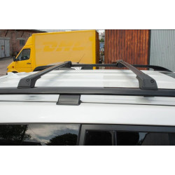 Купить Перемычки на рейлинги без ключа Flybar V1 (2 шт) до 110 см, Серый для Volkswagen Touareg 2002-2010 гг