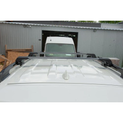 Купить Перемычки на рейлинги без ключа Flybar V1 (2 шт) до 110 см, Серый для Volkswagen Touareg 2002-2010 гг