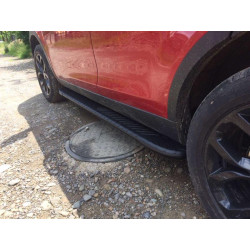 Купити Бокові пороги Bosphore Black (2 шт., Алюміній) 2014-2019 для Land Rover Discovery Sport