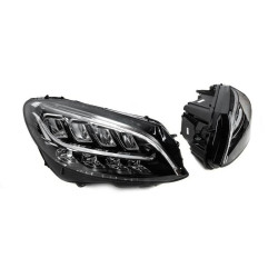 Купити Передня оптика (2 шт, без блоків, рестайлінг) для Mercedes C-сlass W205 2014-2021рр