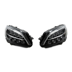 Купити Передня оптика (2 шт, без блоків, рестайлінг) для Mercedes C-сlass W205 2014-2021рр