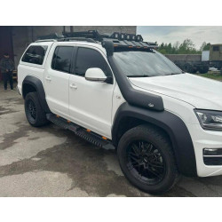 Купить Боковые пороги Dakar V2 с LED (2 шт, металл) для Volkswagen Amarok 2010-2022 гг