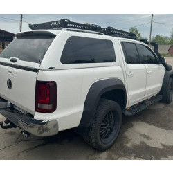 Купить Боковые пороги Dakar V2 с LED (2 шт, металл) для Volkswagen Amarok 2010-2022 гг