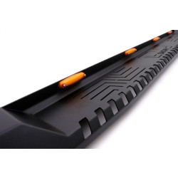 Купить Боковые пороги Dakar V1 LED (2 шт, металл) для Isuzu D-Max 2002-2011 гг