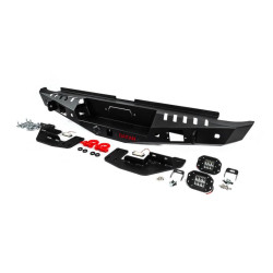 Купить Усиленный задний бампер Dakar Чёрный, под сенсор, с подсветкой для Ford Ranger 2011-2022 гг