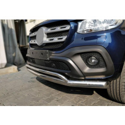 Купить Передний двойной ус Vegas (нерж, 76мм) для Mercedes X class