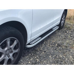 Купить Боковые пороги Tayga V2 (2 шт., алюминий) для Land Rover Discovery V