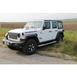 Купити Бокові пороги Tayga V2 (2 шт., Алюміній) для Jeep Wrangler 2018- рр