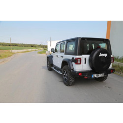 Купити Бокові пороги Tayga V2 (2 шт., Алюміній) для Jeep Wrangler 2018- рр