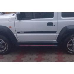 Купить Боковые пороги Maya Red (2 шт., алюминий) для Suzuki Jimny 2018- рр